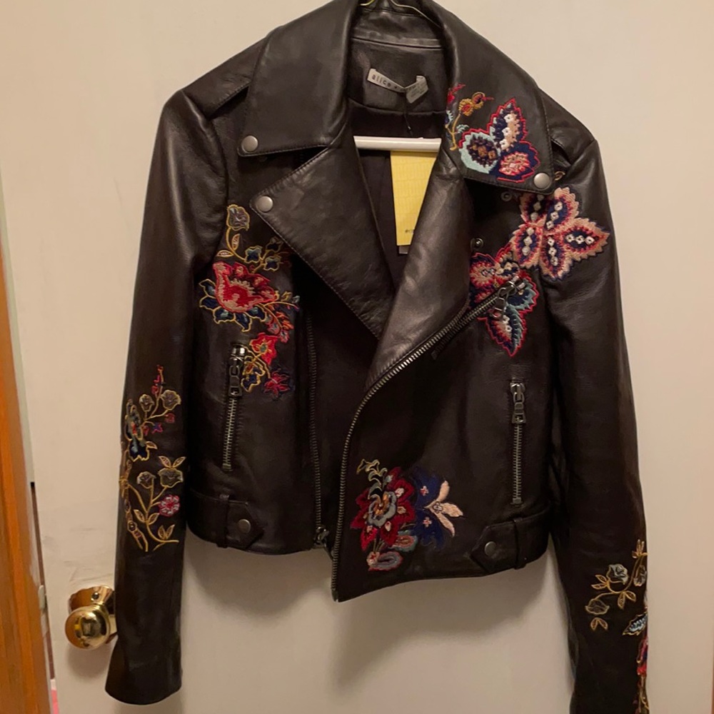 Alice + Olivia leather jacket